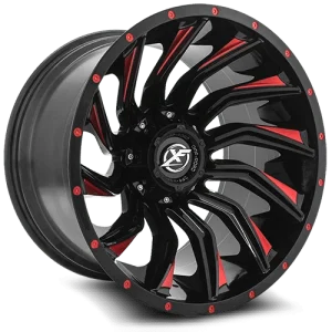 XF Off-Road – XF-224 – Black – 20″x10″ -12mm – Summer Wheels – XF-224201051271397-12GBMLR